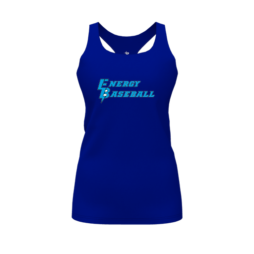 [FT0TRBRY-FYS-LOGO2] Decker Racerback Tank Top (Female Youth S, Royal, Logo 2)