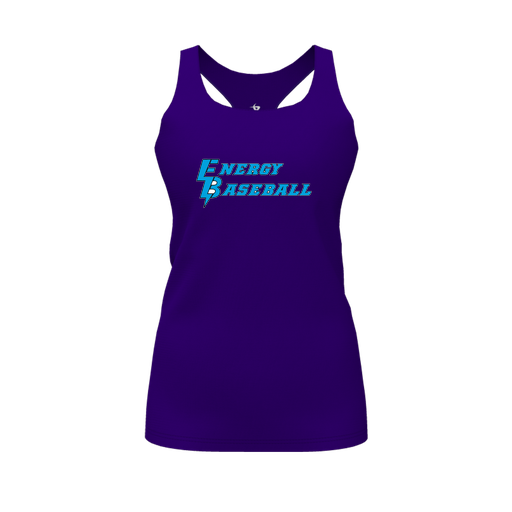 [FT0TRBPP-FYS-LOGO2] Decker Racerback Tank Top (Female Youth S, Purple, Logo 2)