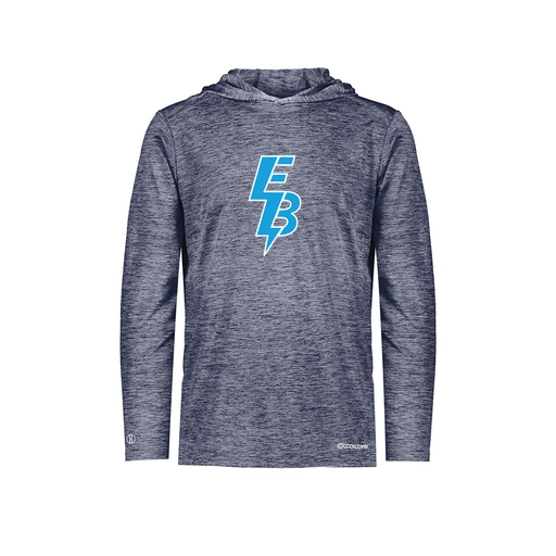 [FOLHCGNV-AS-LOGO1] Decker Men's Charge Hoodie (Adult S, Navy, Logo 1)