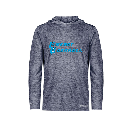 [FOLHCGNV-AS-LOGO2] Decker Men's Charge Hoodie (Adult S, Navy, Logo 2)