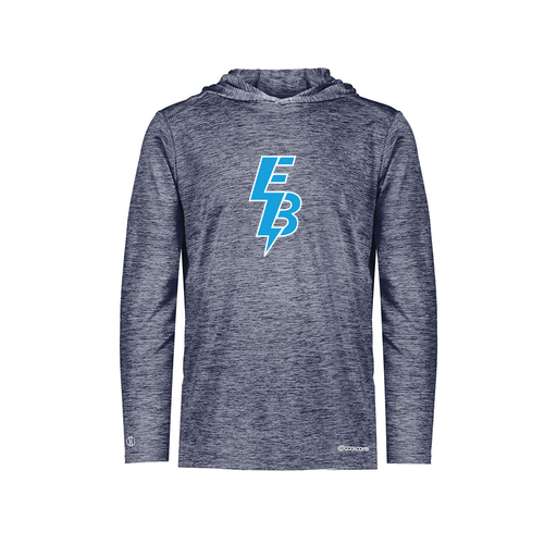 [FOLHCGNV-YS-LOGO1] Decker Youth Charge Hoodie (Youth S, Navy, Logo 1)