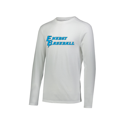 [FTLCUBWH-AXS-LOGO2] Decker Men's Tri-Blend T-Shirt - Long Sleeve (Adult XS, White, Logo 2)