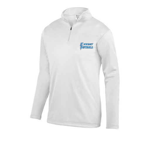 [FOLQFFWH-AS-LOGO3] Decker Men's FlexFleece 1/4 Zip (Adult S, White, Logo 3)