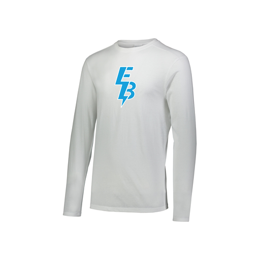 [FTLCUBWH-YS-LOGO1] Decker Youth Tri-Blend T-Shirt - Long Sleeve (Youth S, White, Logo 1)